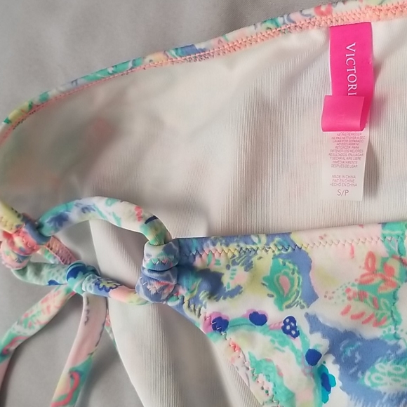 EUC Victoria's Secret Neon Paisley Push up 32C 2 piece Bikini - Picture 7 of 7